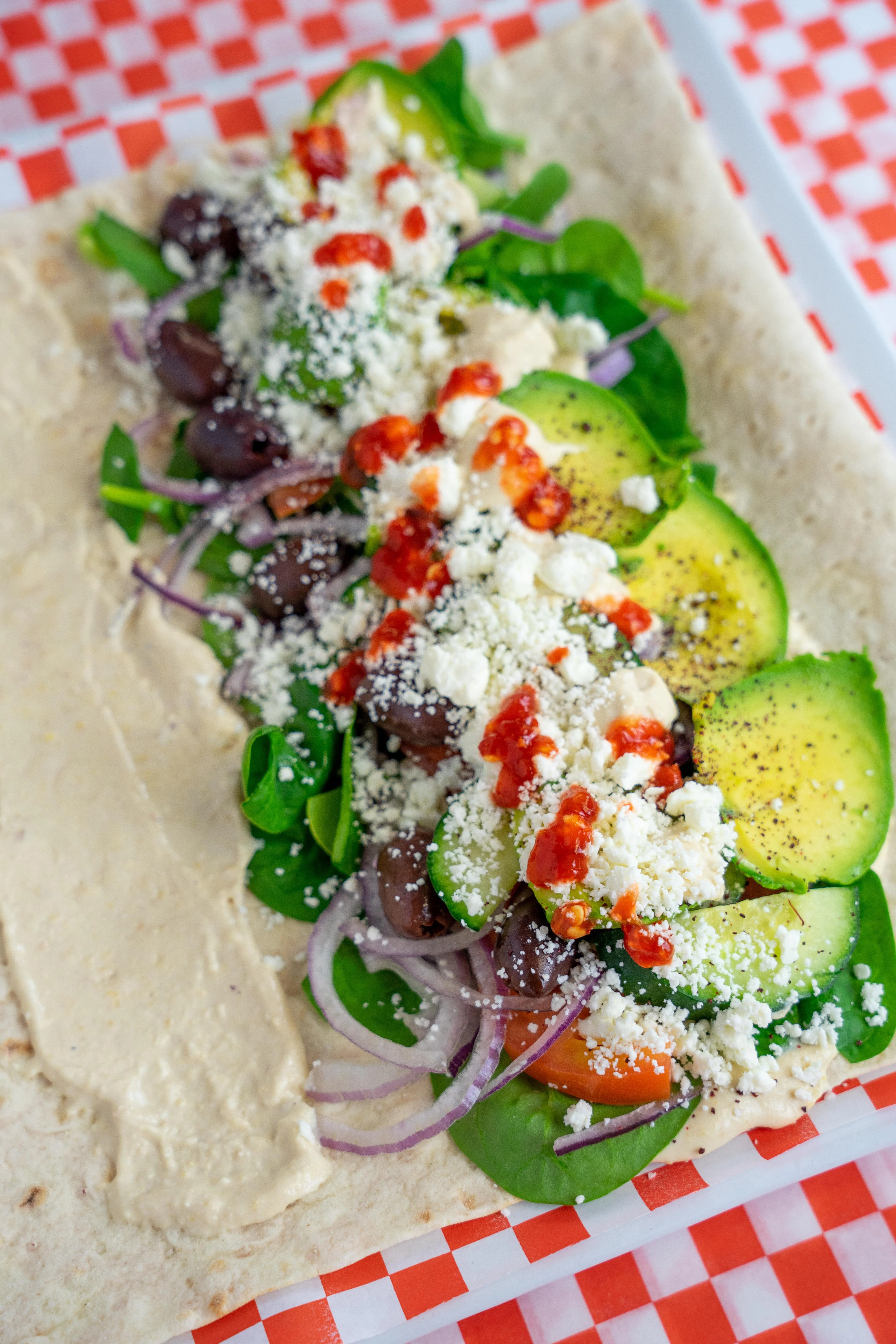 Sam's Mediterranean Veggie Wrap ( Isabel's Style)