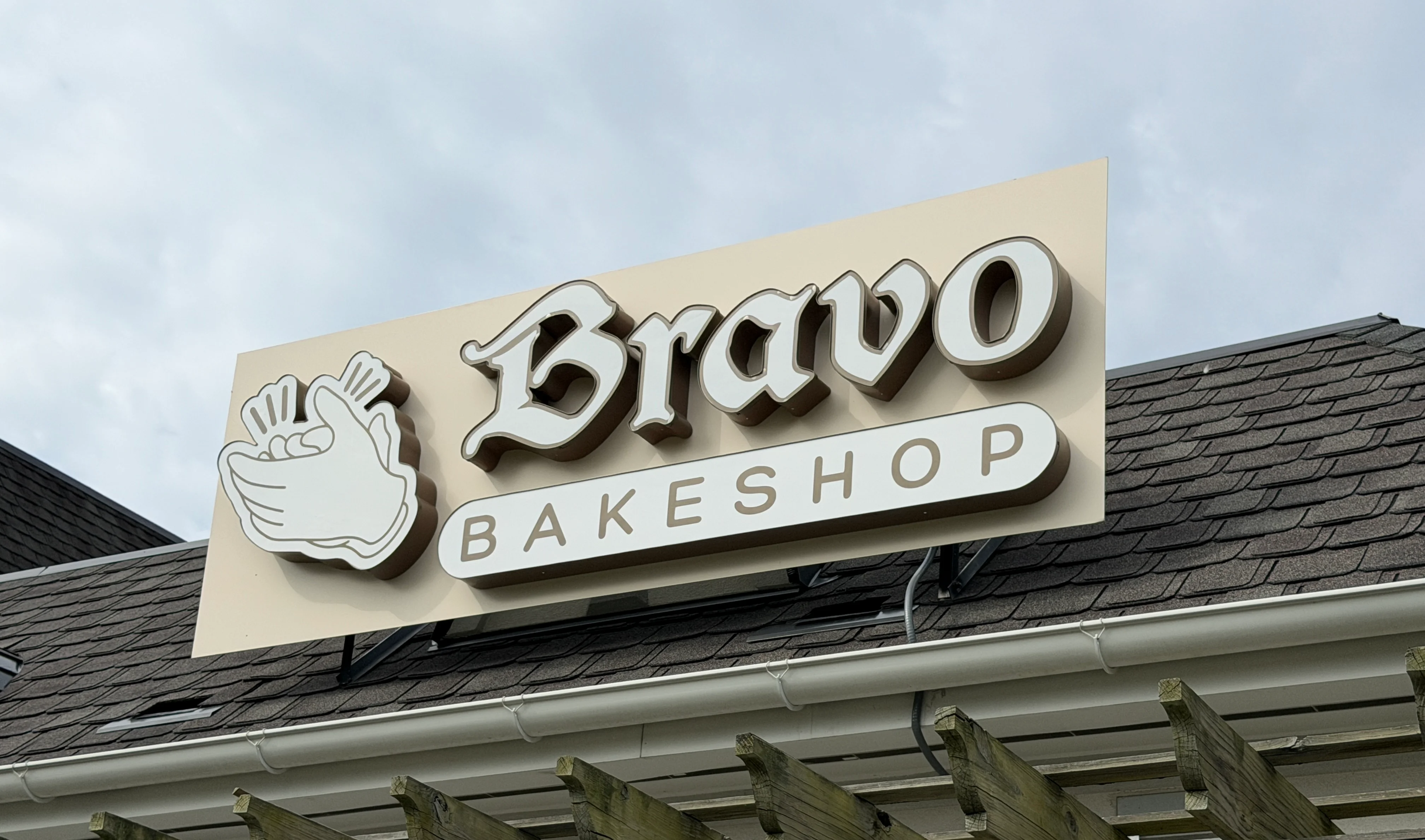 Bravo Bakeshop Exterior Signage