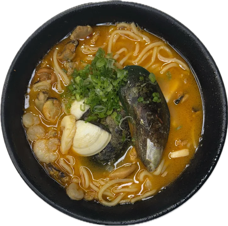Spicy seafood ramen