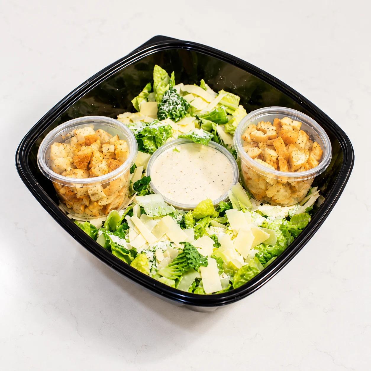 Caesar salad catering tray