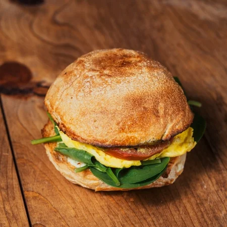 Goat Cheese Spinach Tomato and Egg