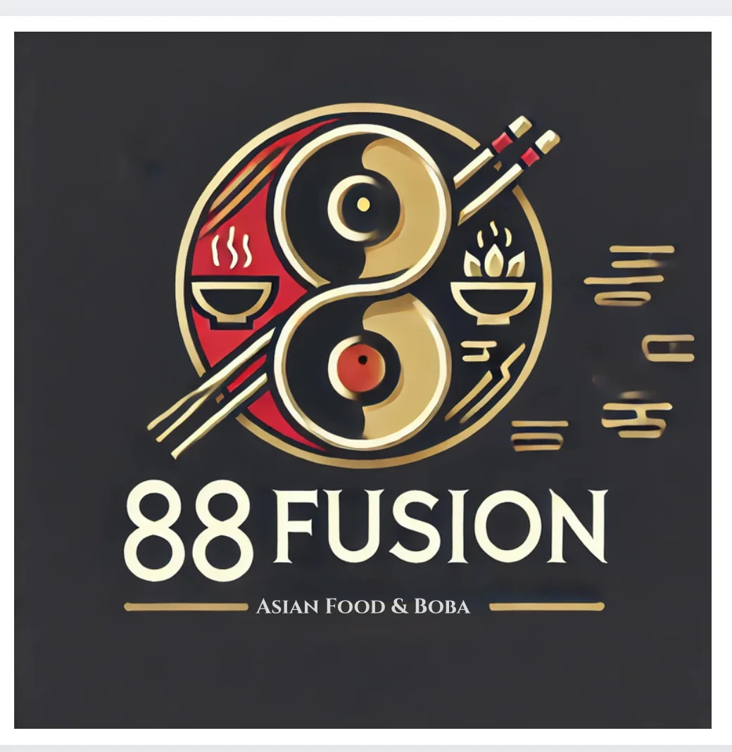 Logo of 88 Fusion featuring Asian food and boba