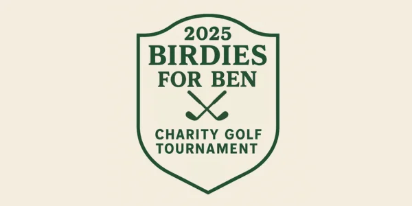 2025 Birdies for Ben charity golf tournament logo
