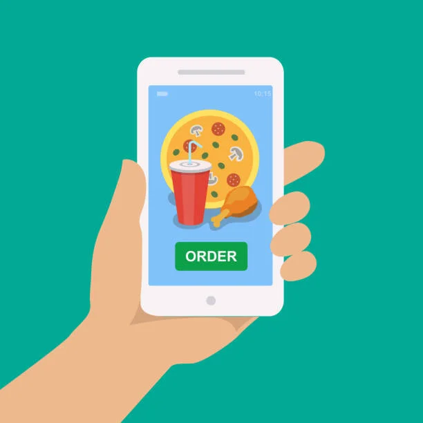 Mobile app for ordering pizza and drinks