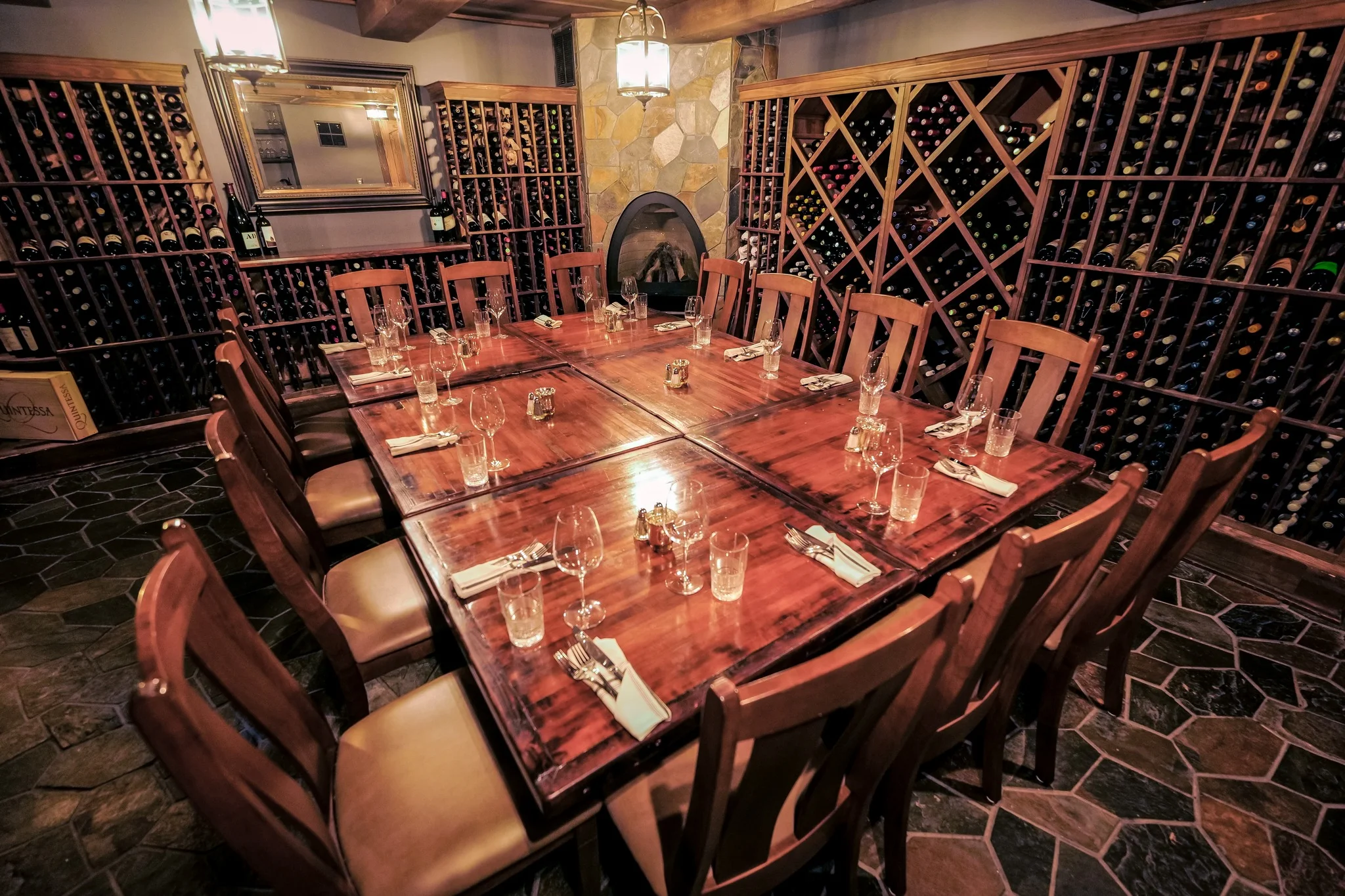 The James restaurant private dining space