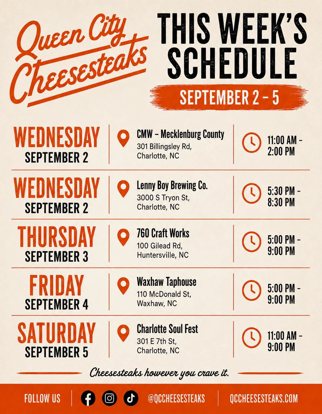 Delicious cheesesteak sandwich from Queen City Cheesteaks
