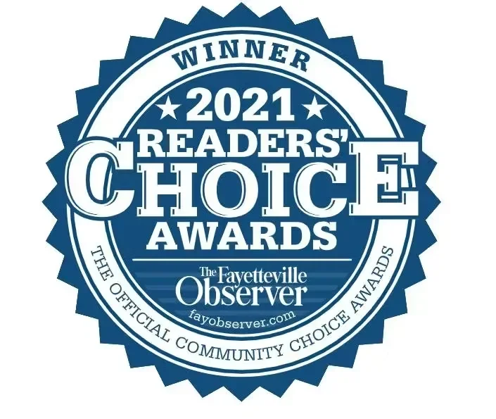 Award-winning restaurant showcasing its Readers' Choice recognition.