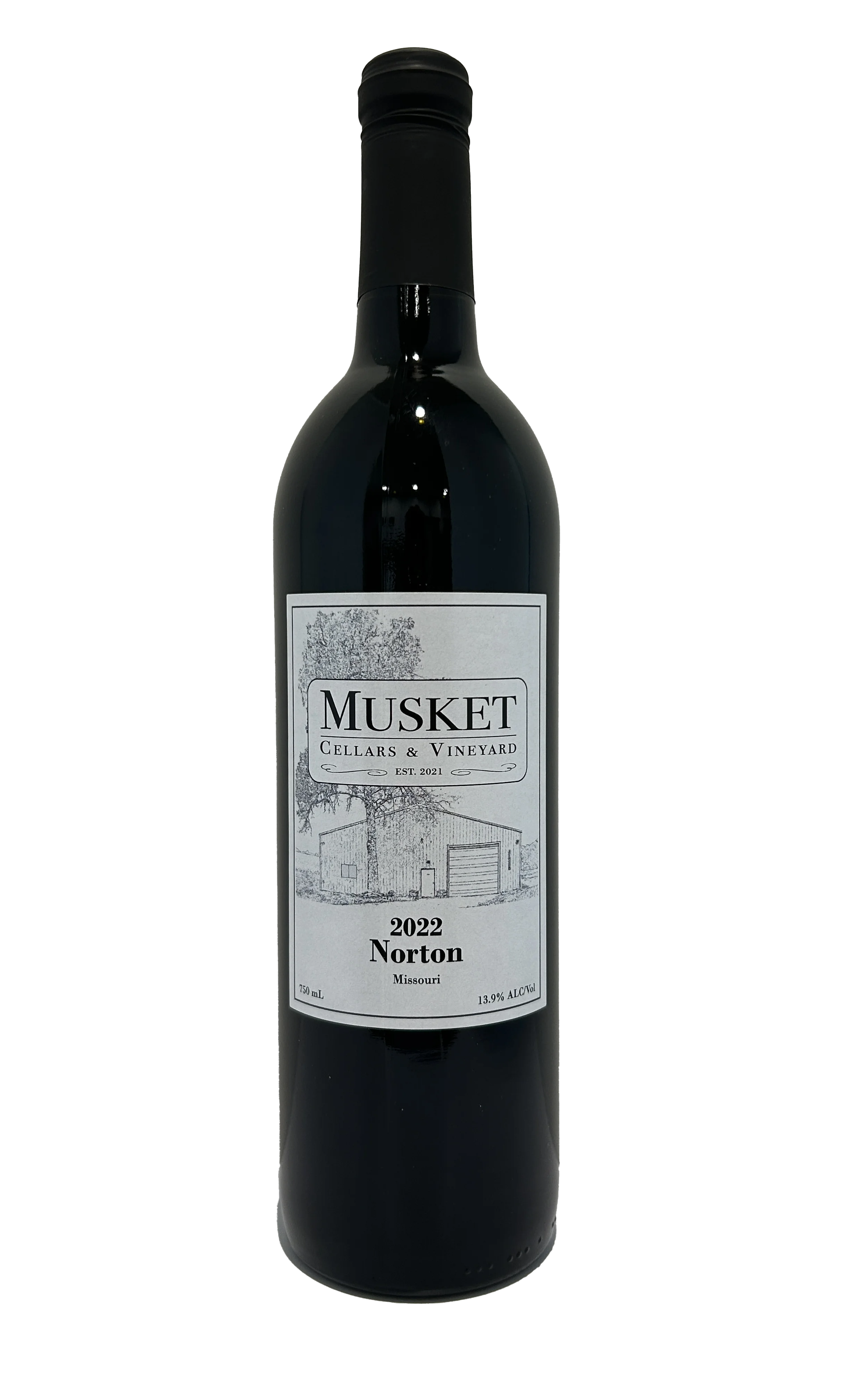 2022 Norton red wine from Musket Cellars & Vineyard