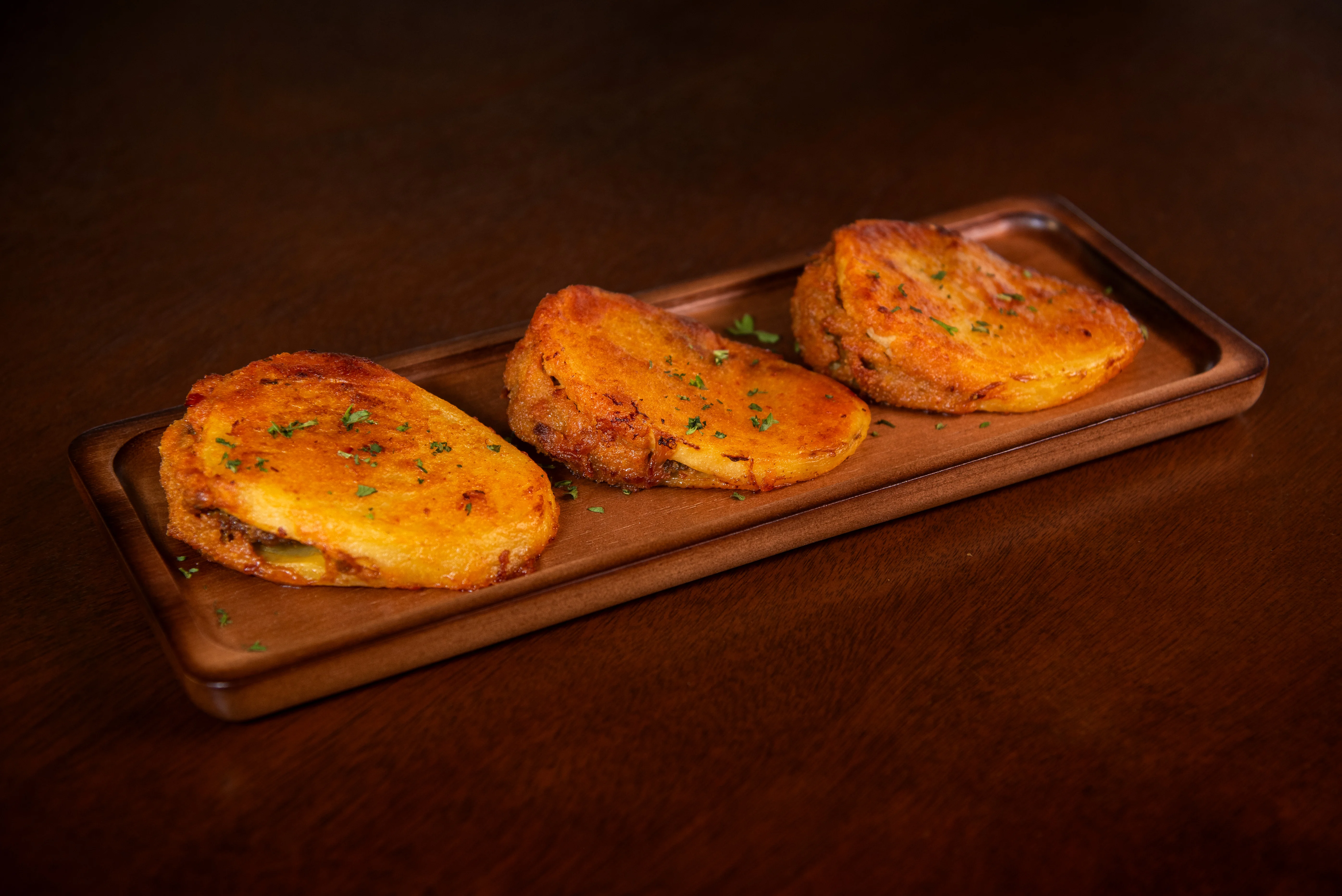 Embattan, Libyan stuffed potatoes, at Tripoli's in Alamo Ranch