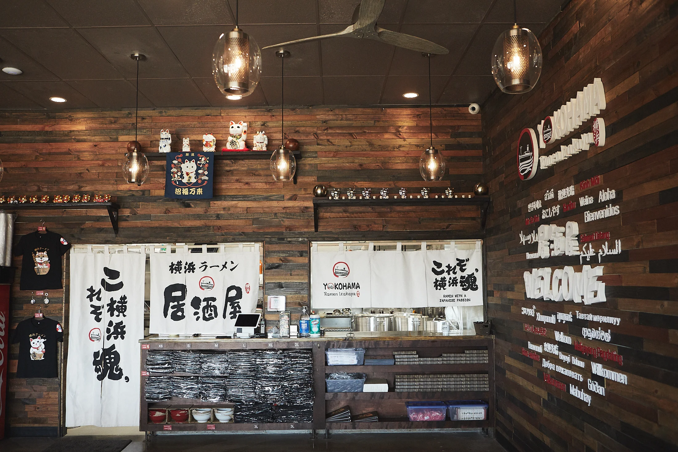 The merch shop at Yokohama