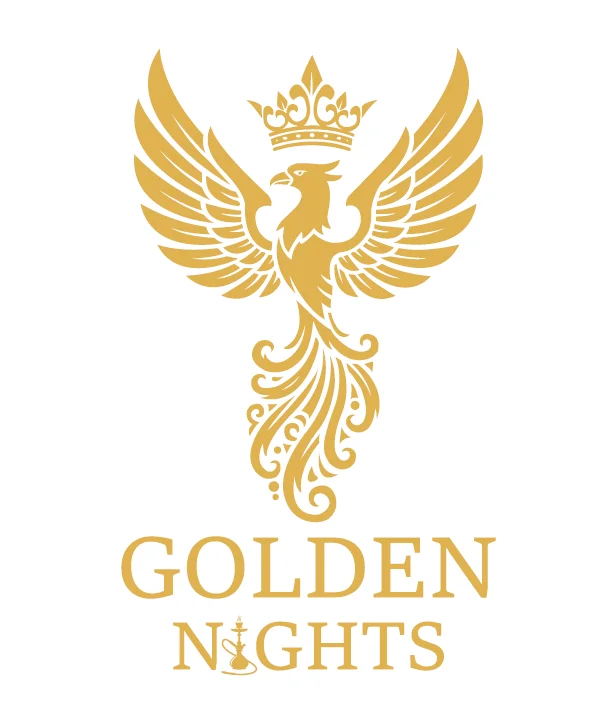 Elegant logo of Golden Nights featuring a phoenix and crown design