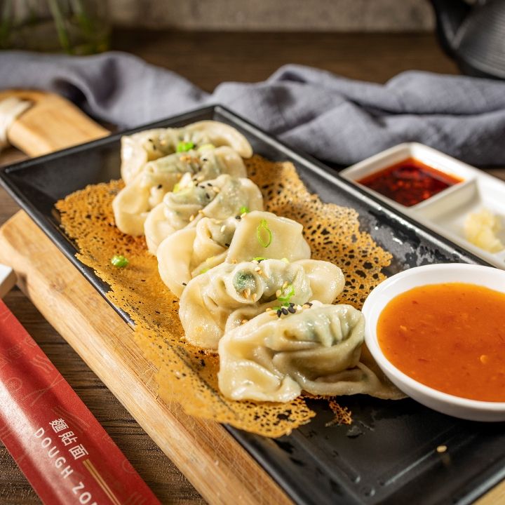 Issaquah - Chicken & Vegetable Pan Fried Wontons with Sweet