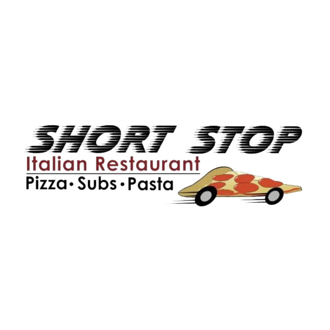 Logo of Short Stop Italian Restaurant featuring pizza, subs, and pasta