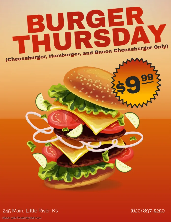 Delicious cheeseburger stack for Burger Thursday special