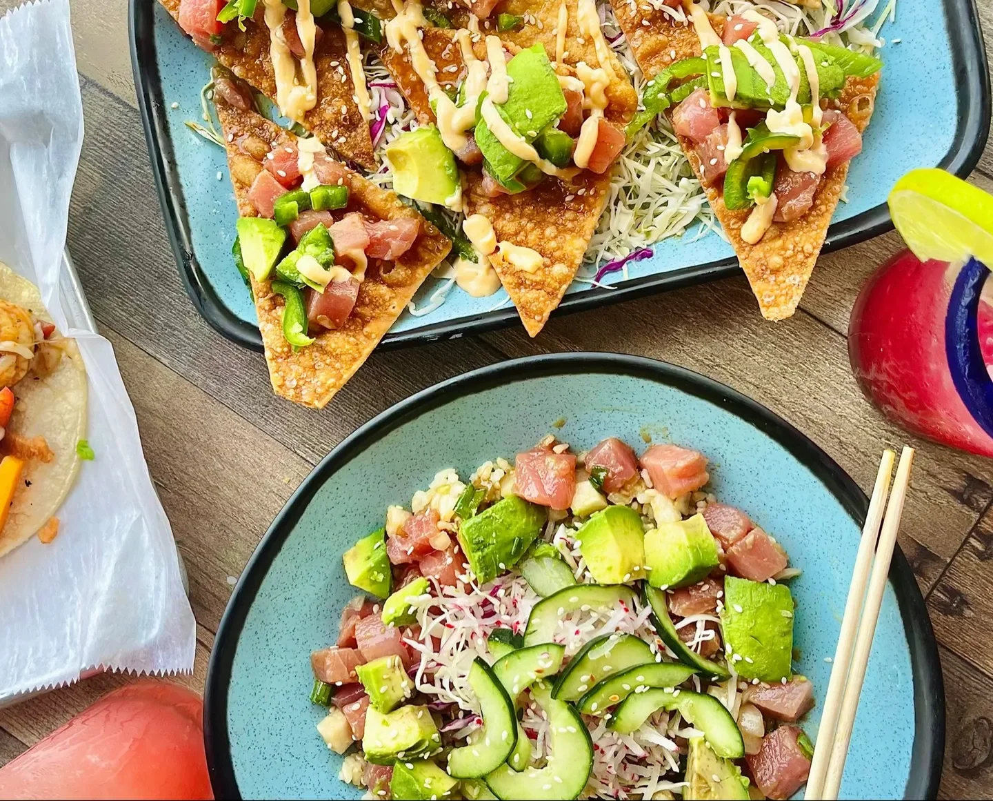 Pacific Coast Tacos Interior Sugar Land Location