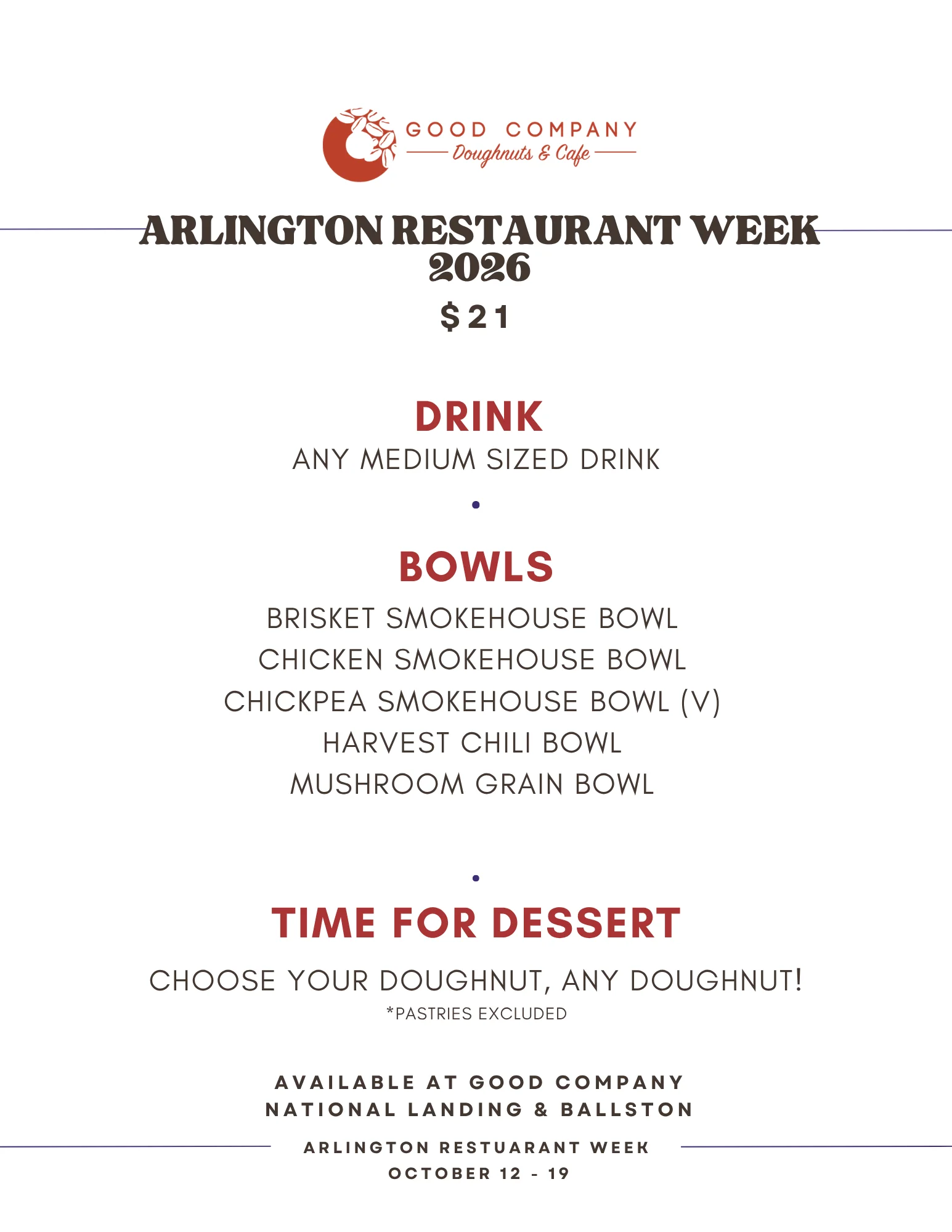 Arlington restaurant week