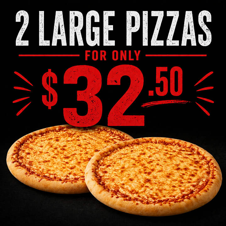 2 Large Pizzas | Perkasie Pizza & Pasta