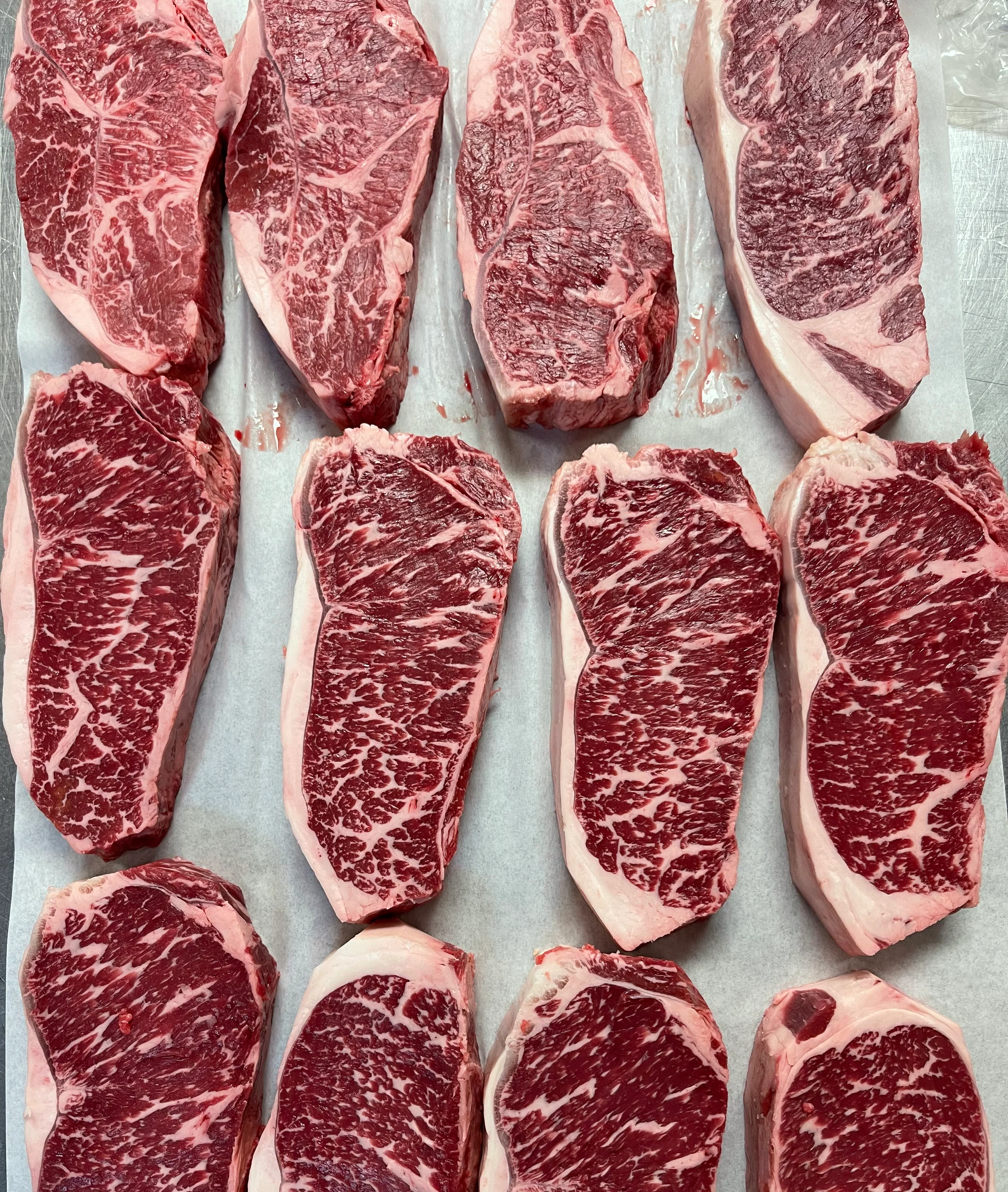 Premium marbled beef steaks ready for grilling