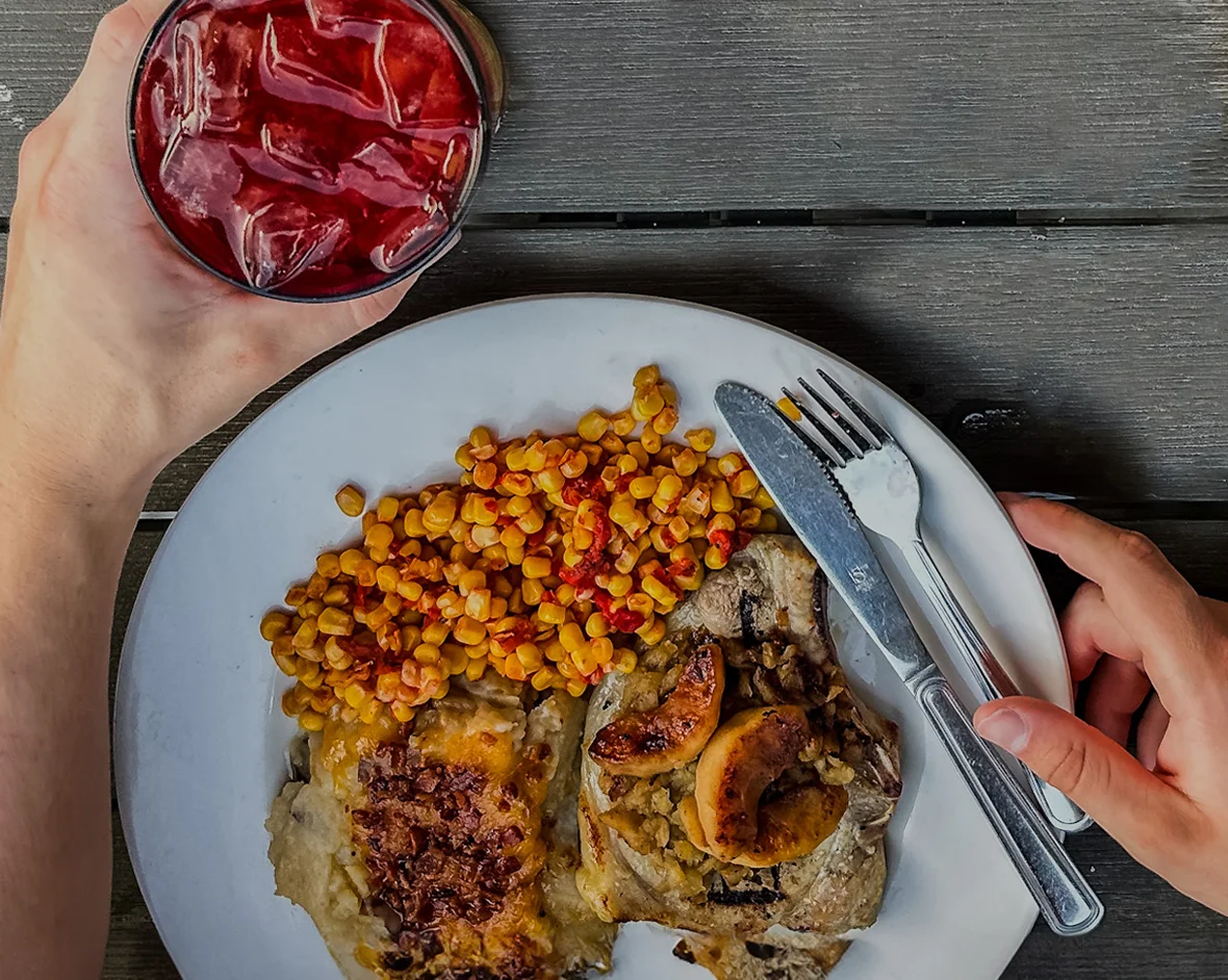Delicious Southern-style fried chicken with sides