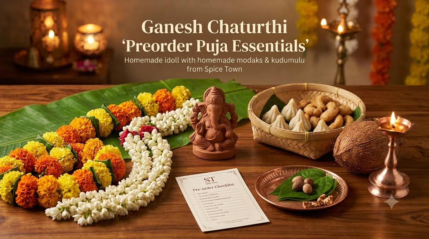 Ganesh Chaturthi celebration with homemade modaks and festive decor