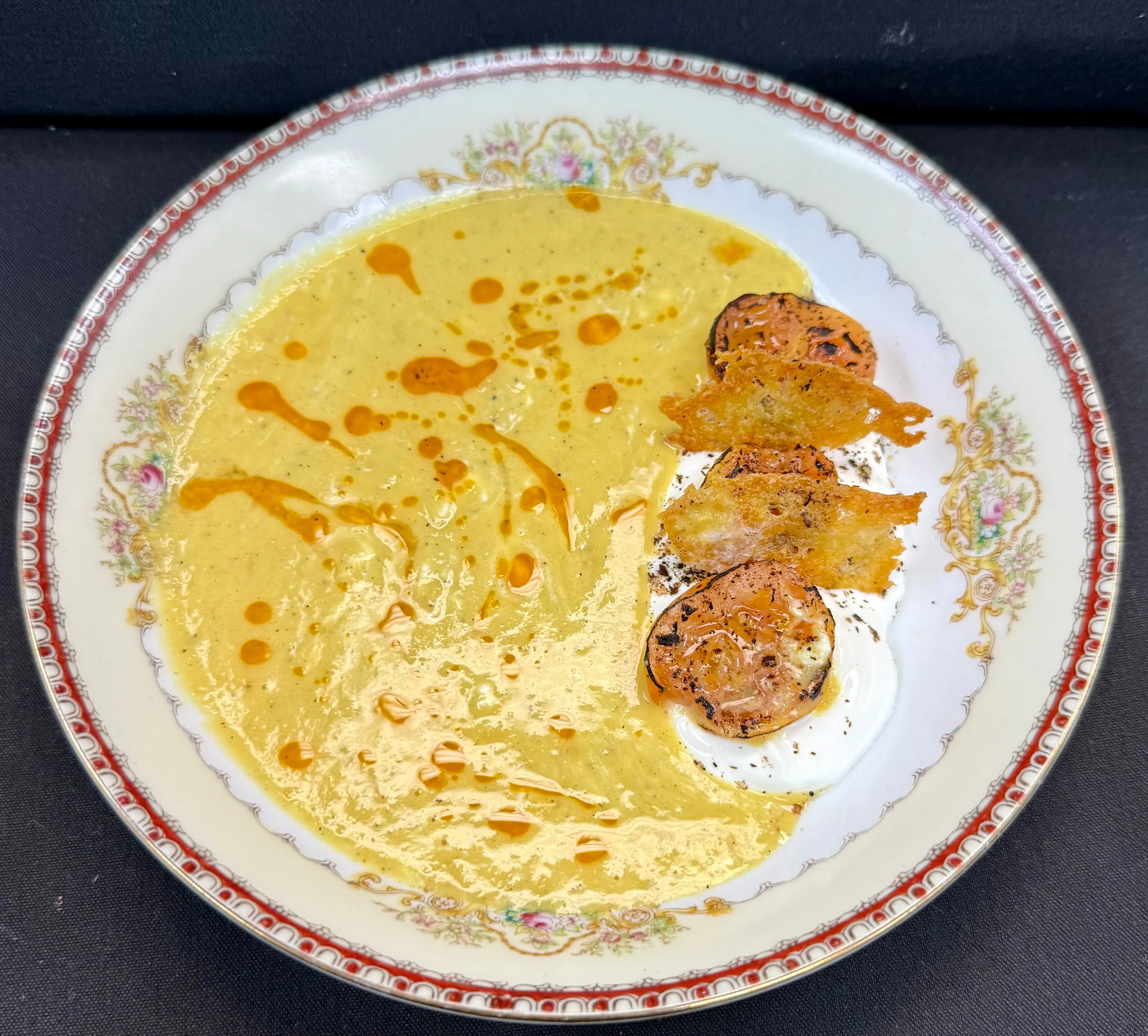 A restaurant chef preparing a dish