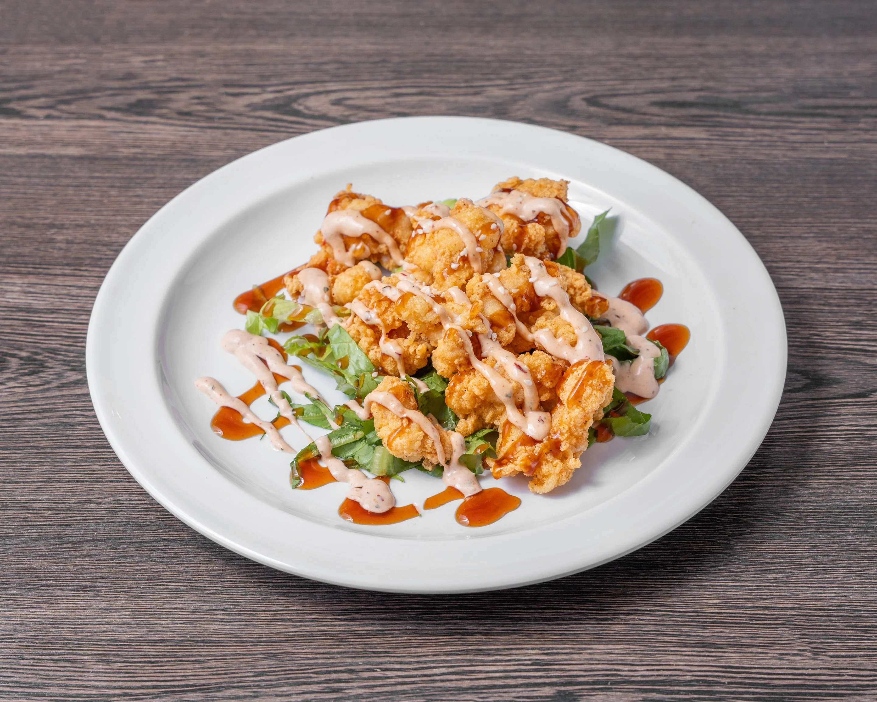Southern-style fried calamari with spicy sauce