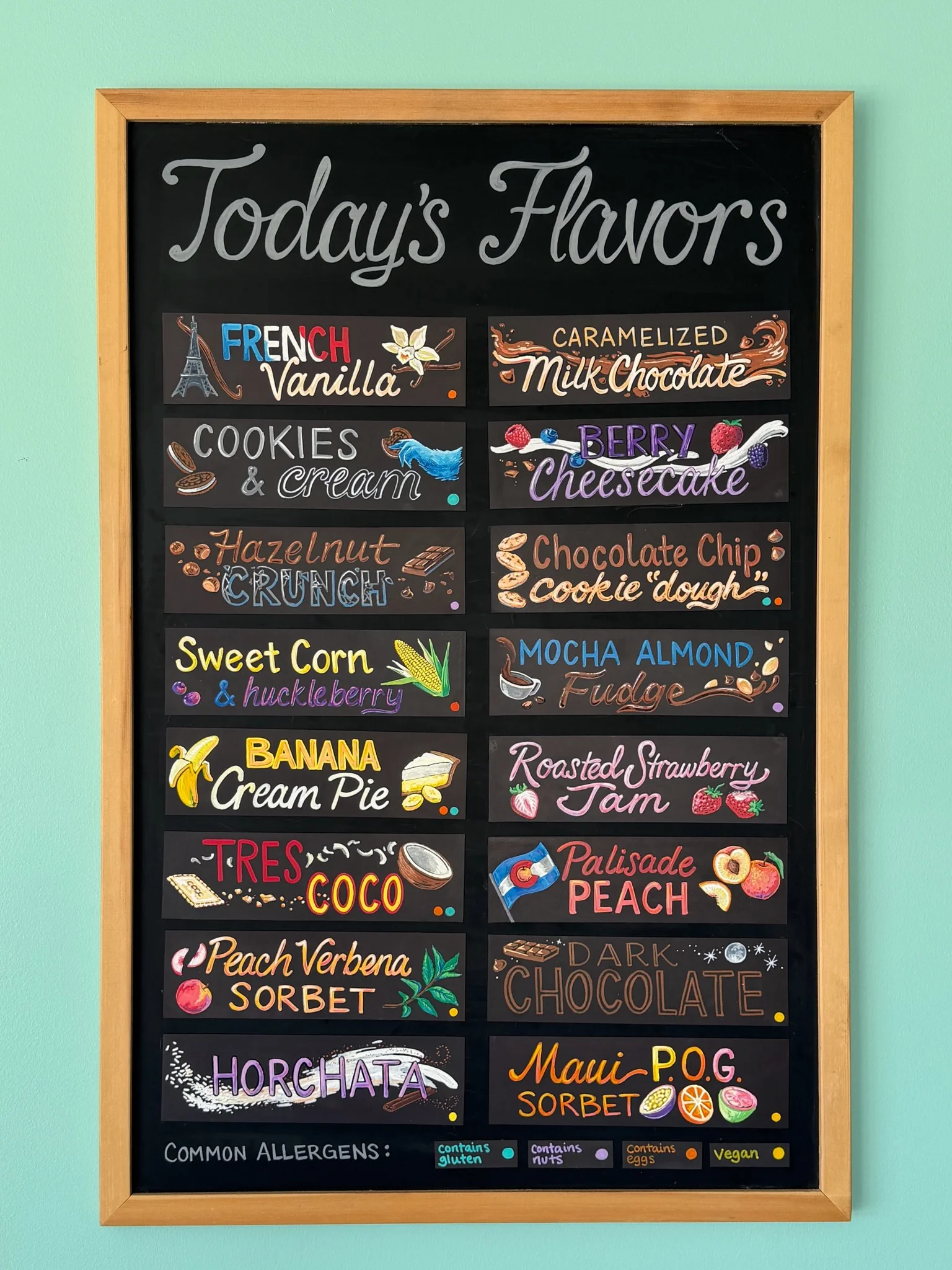 Menu featuring a variety of delicious dishes and beverages.