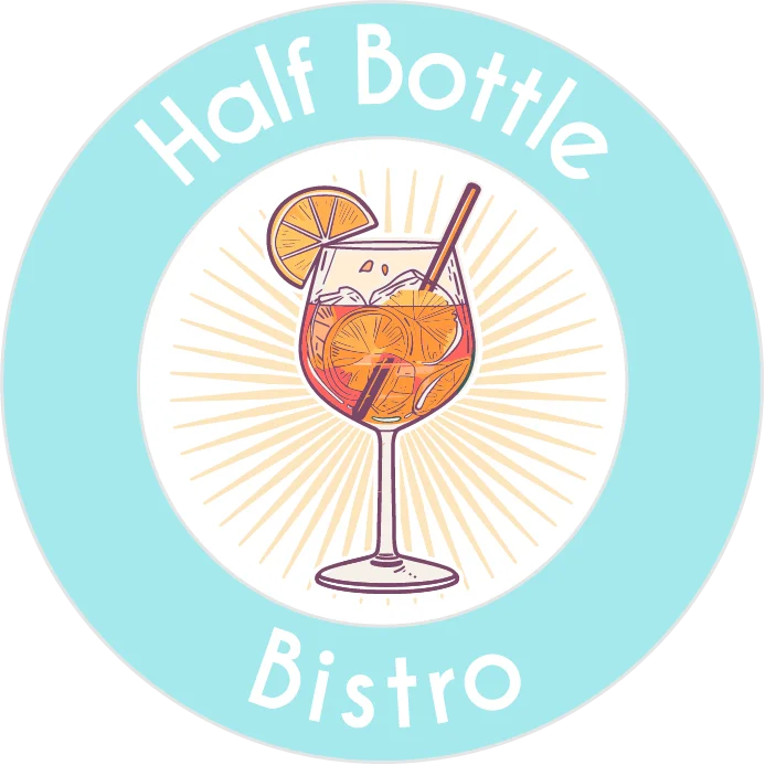 Colorful cocktail in a glass with citrus garnish