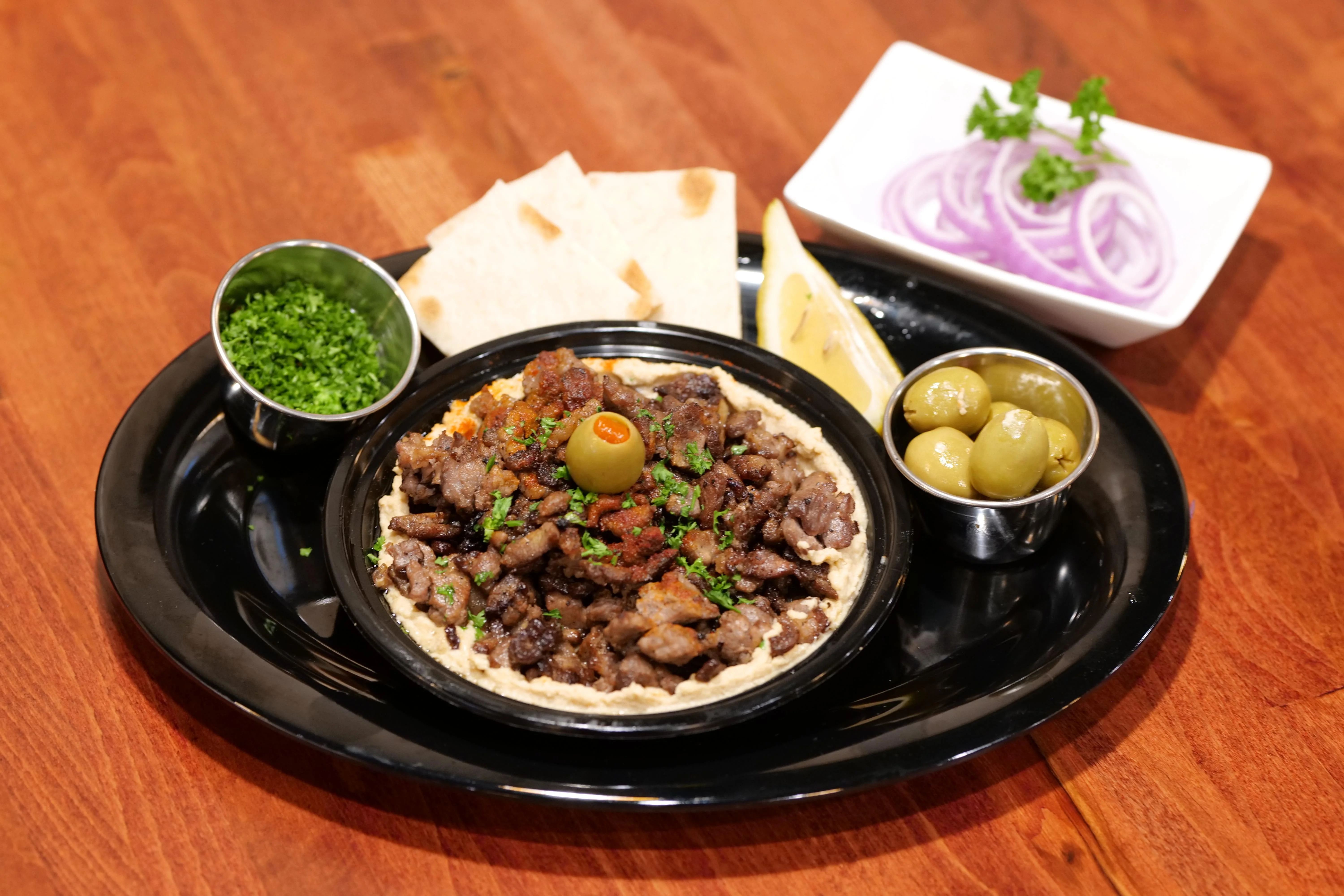 Hummus & Shawarma (Chicken/ Beef)