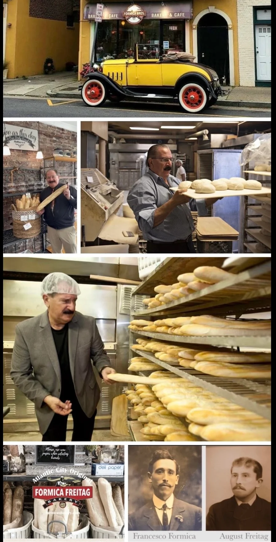 Historic bakery showcasing fresh bread and traditional baking techniques