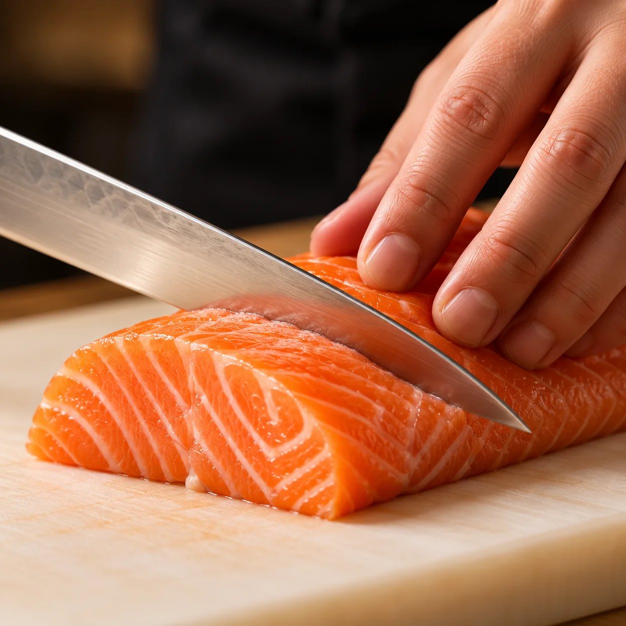 A restaurant chef preparing a dish