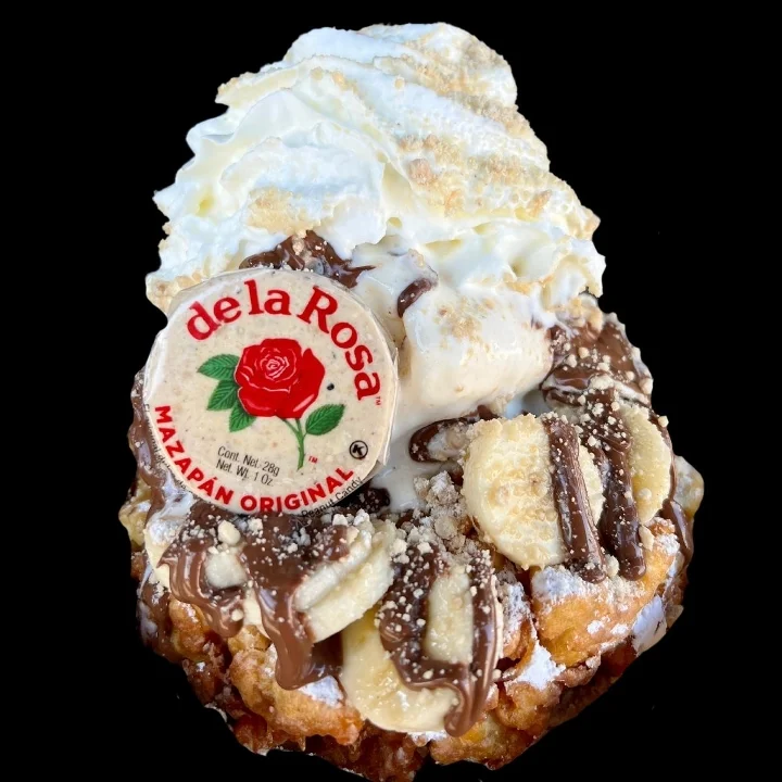 Mazapan Funnel Cake