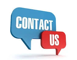 Contact us speech bubbles for customer inquiries