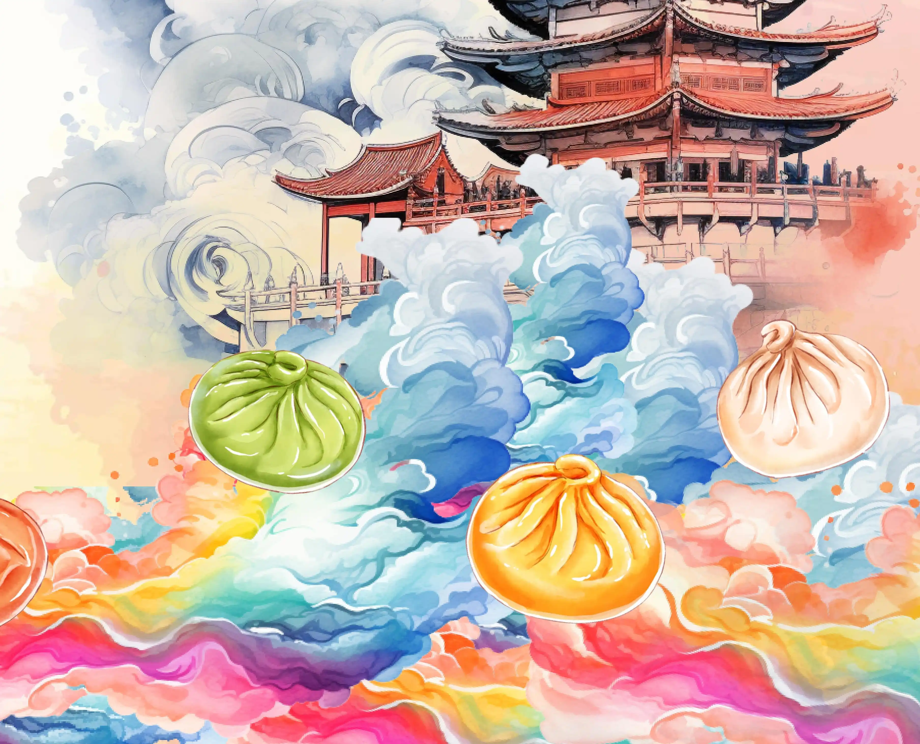 Welcome to Dumpling District: Home of the Rainbow Soup Dumplings