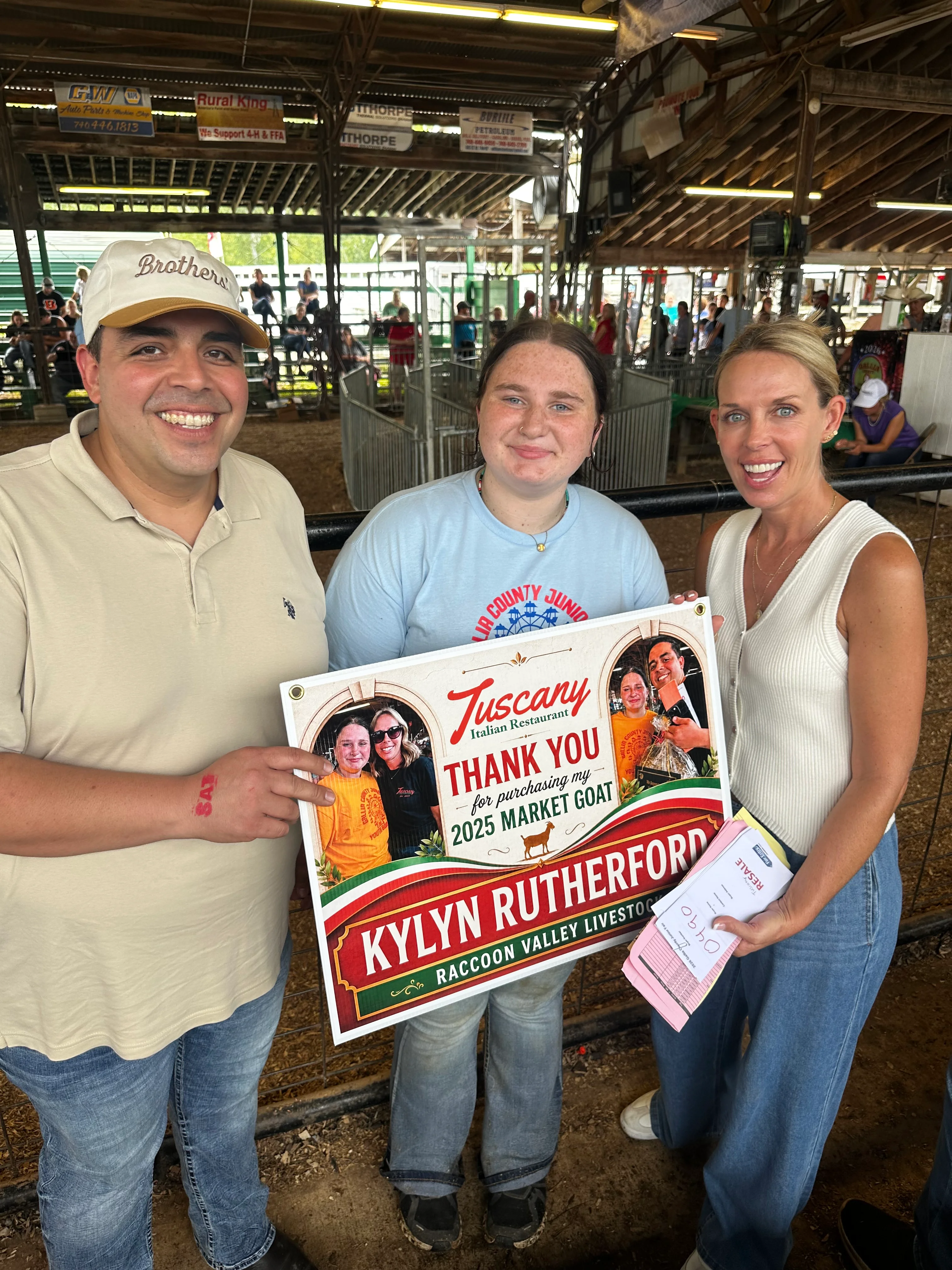 Tuscany Italian staff at the 2026 Gallia County Junior Fair