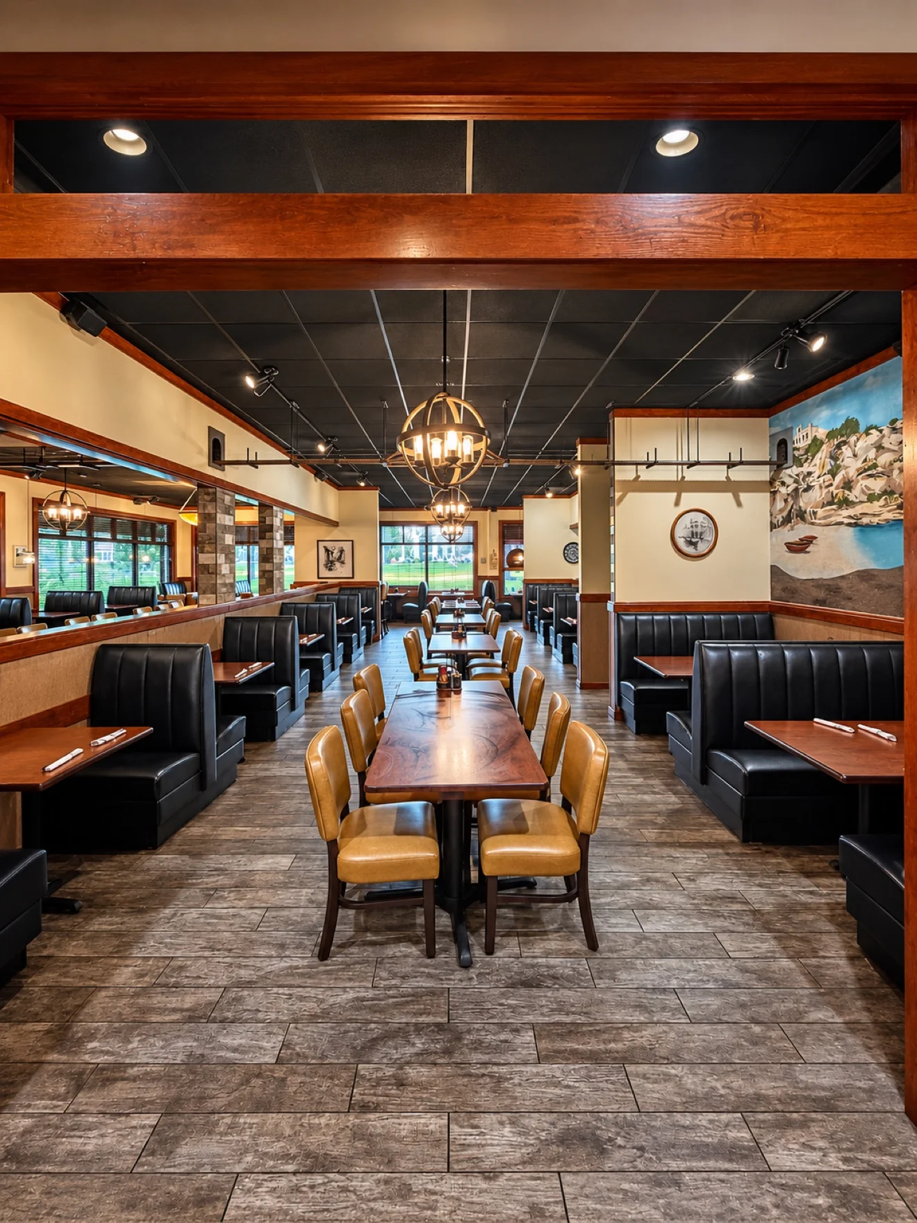 dining room at marco's italian restaurant in ashland, va