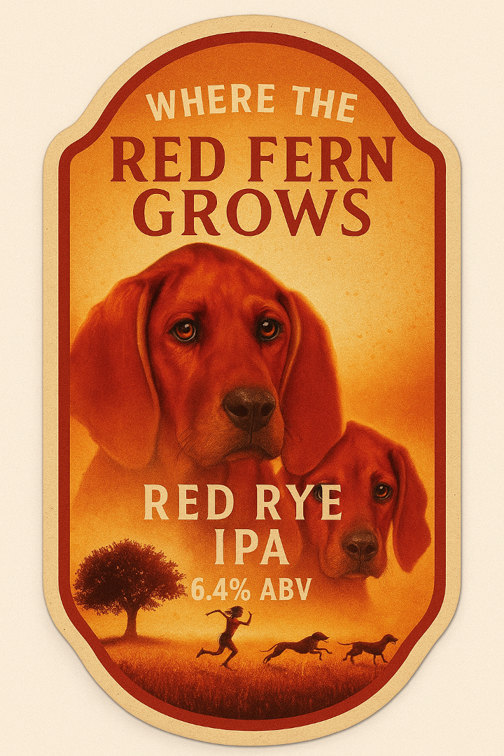 Red Rye Ipa 510 Belaire Avenue - Where the Red Fern Grows Red Rye IPA 32oz Crowler Can