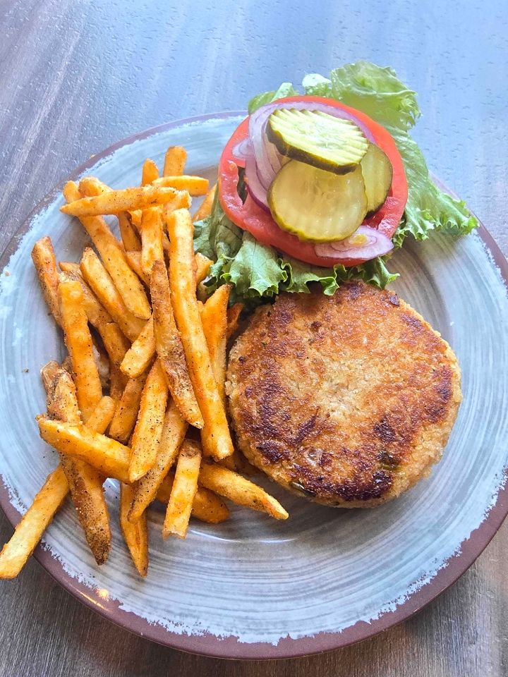 Low Country Crab Cake Sandwich# at Page’s Okra Grill