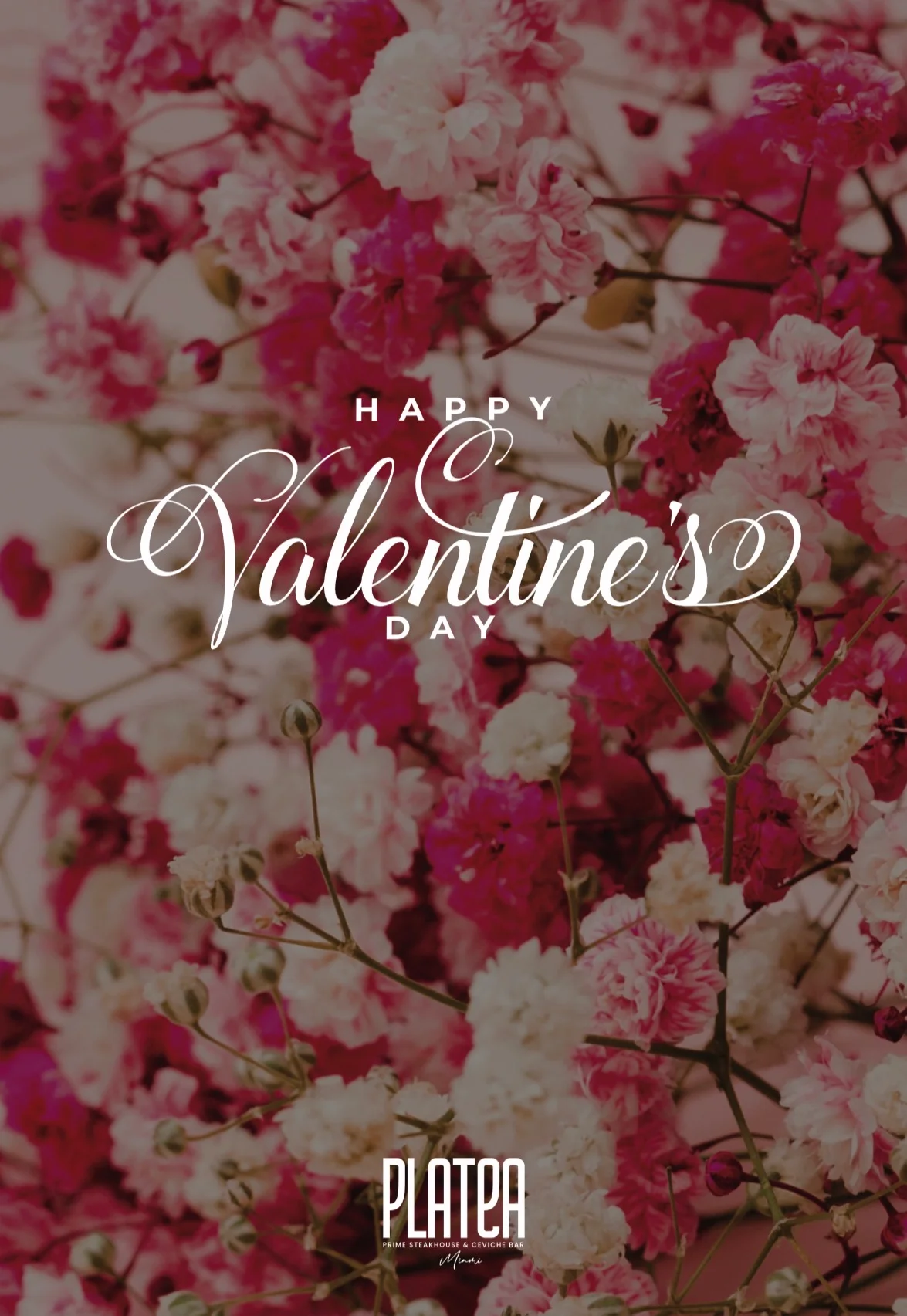 Happy Valentine's Day floral arrangement