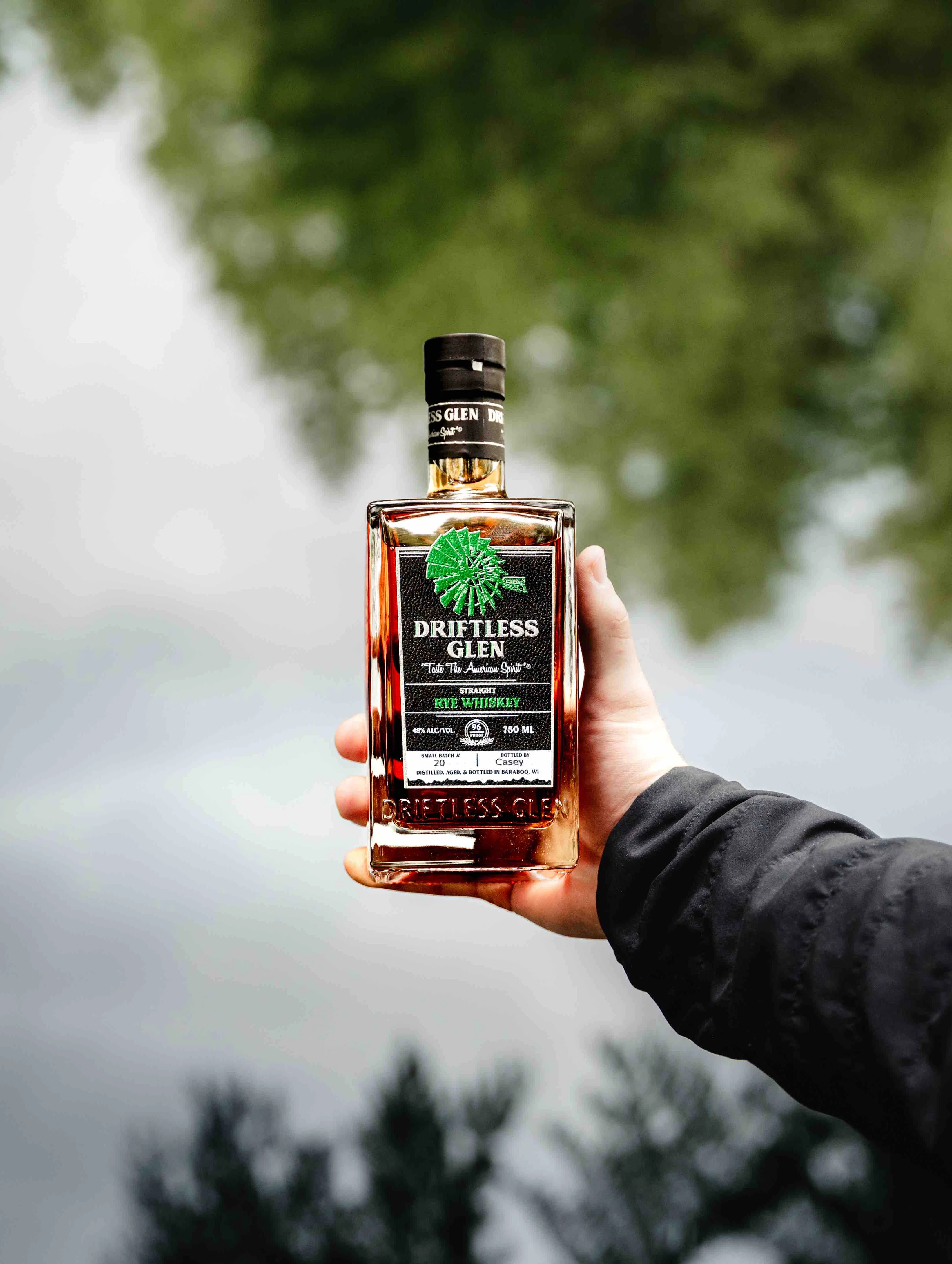 A bottle of Small Batch Rye