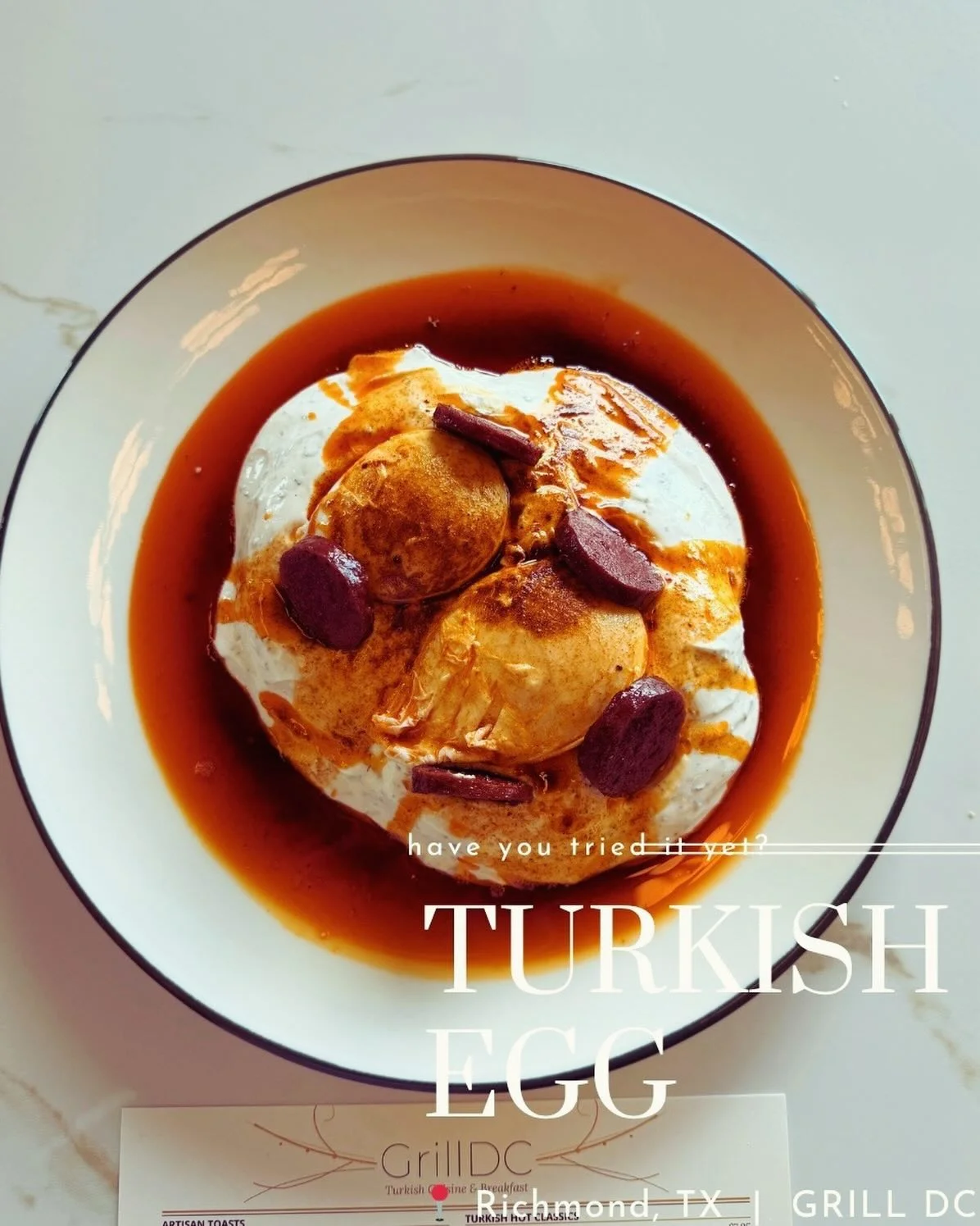 Turkish eggs with yogurt and spiced butter sauce