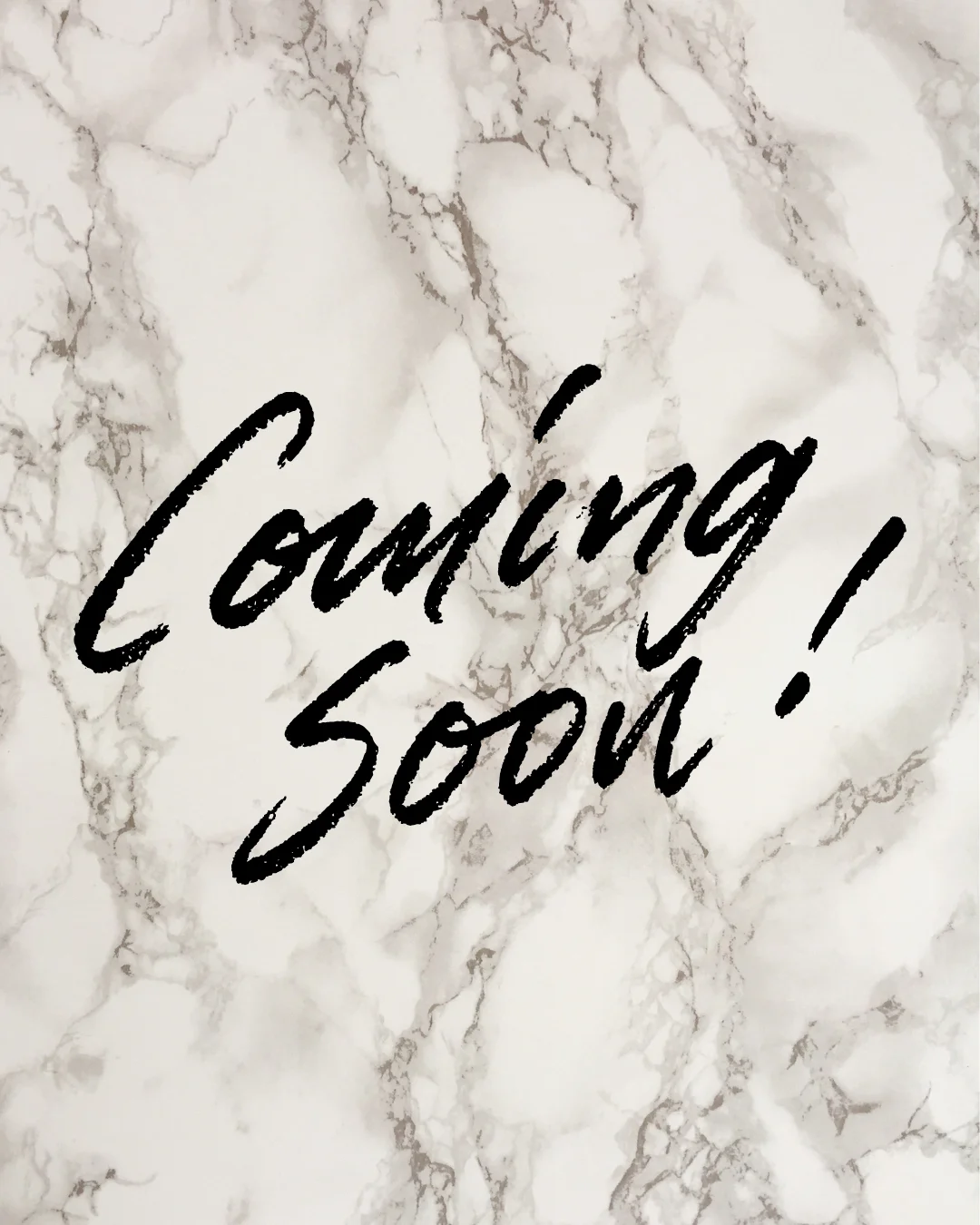 Announcement of new restaurant opening soon on marble background