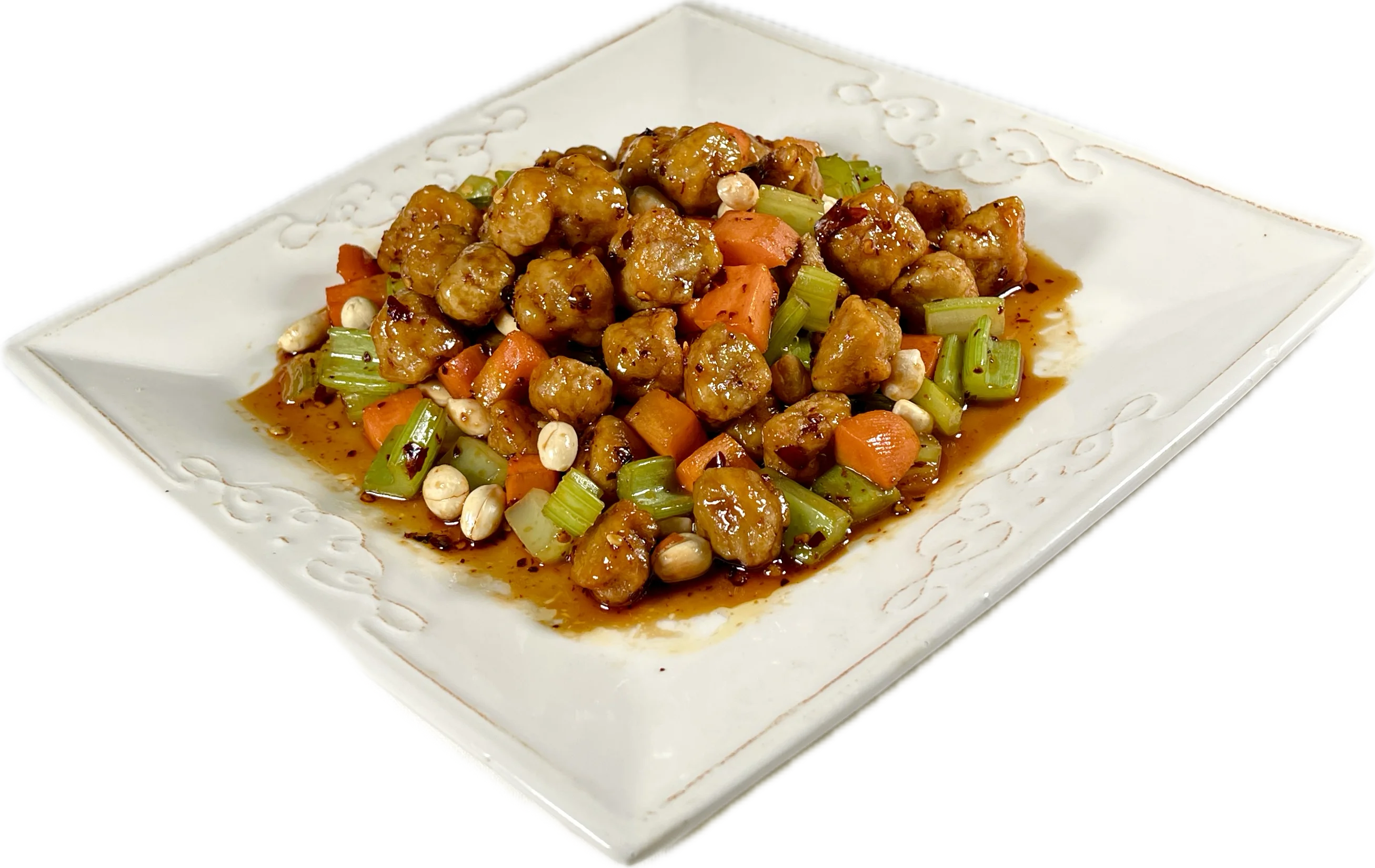 Houston Vegetarian Restaurants, Vegee Green, Sichuan, Spicy, Kung Pao