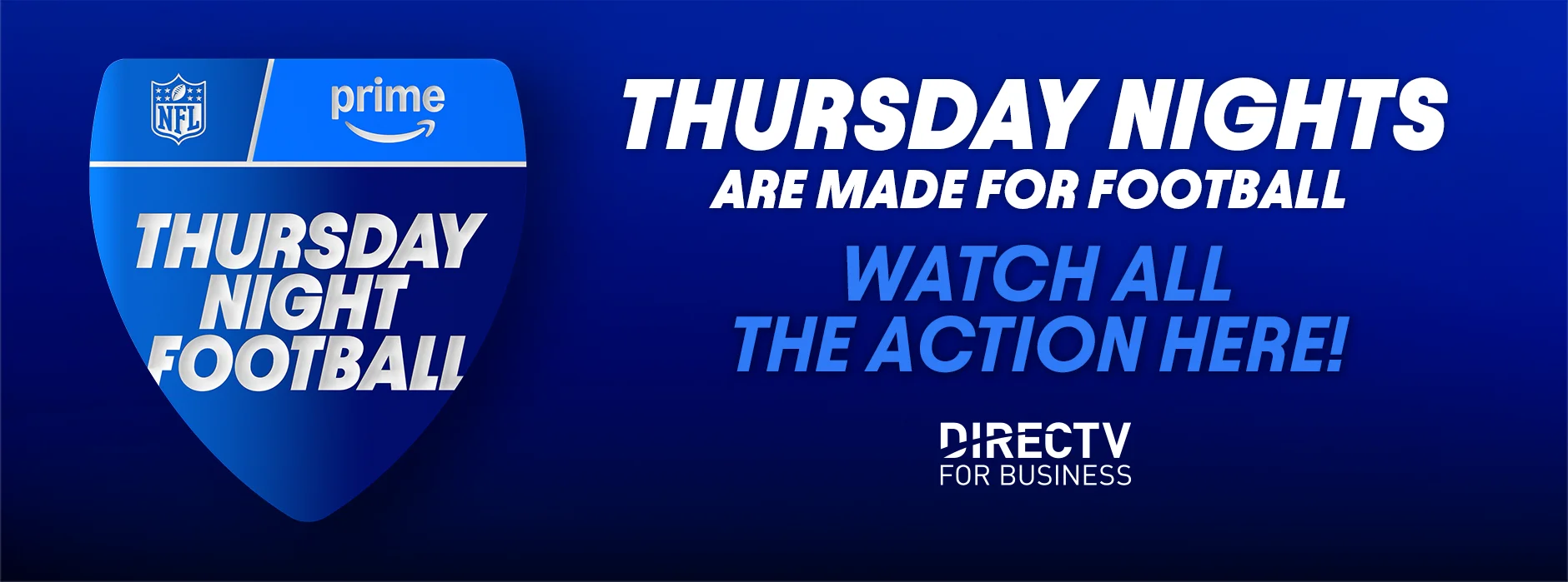 Promotional graphic for Thursday Night Football on Prime Video