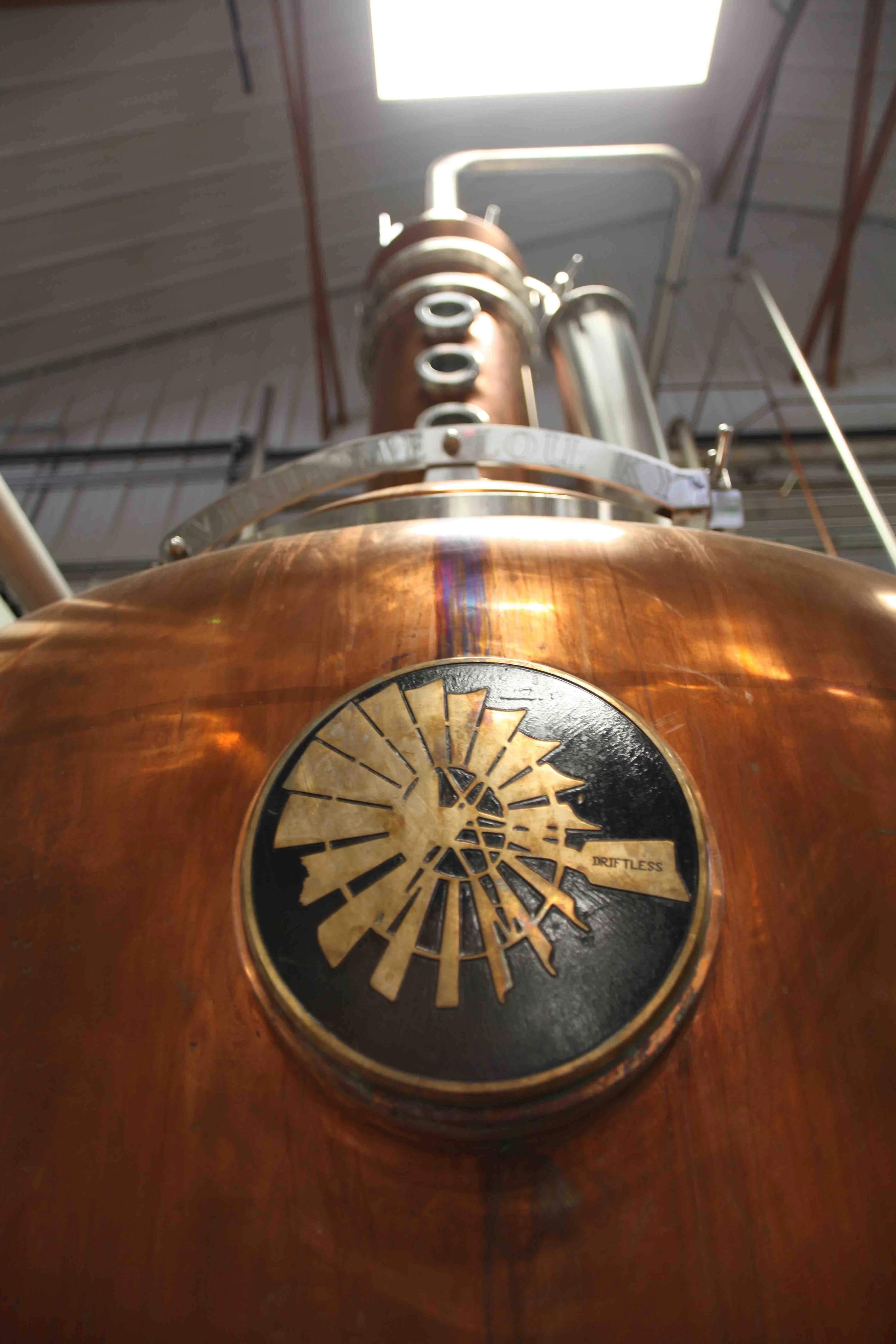 A close-up image of the pot still