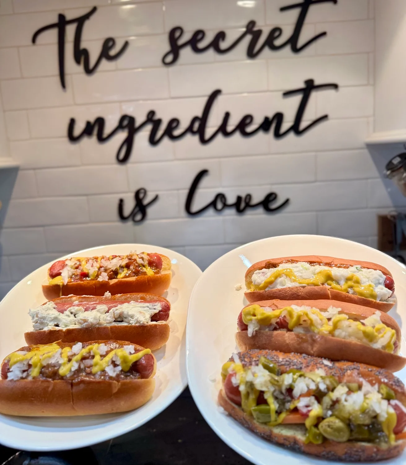 Chefz Dogz regional hot dogs during recipe testing and product development in Columbus Ohio