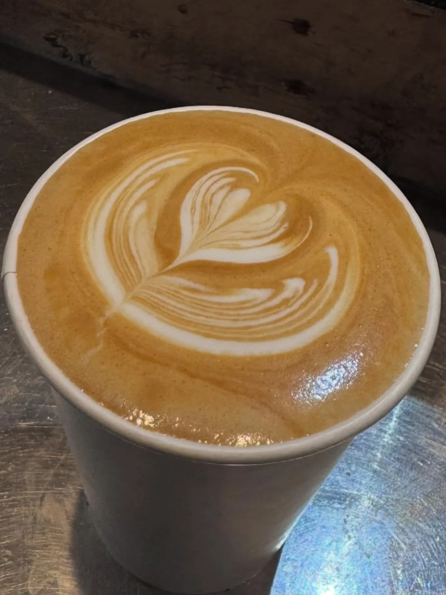 A love leaf coffee brew