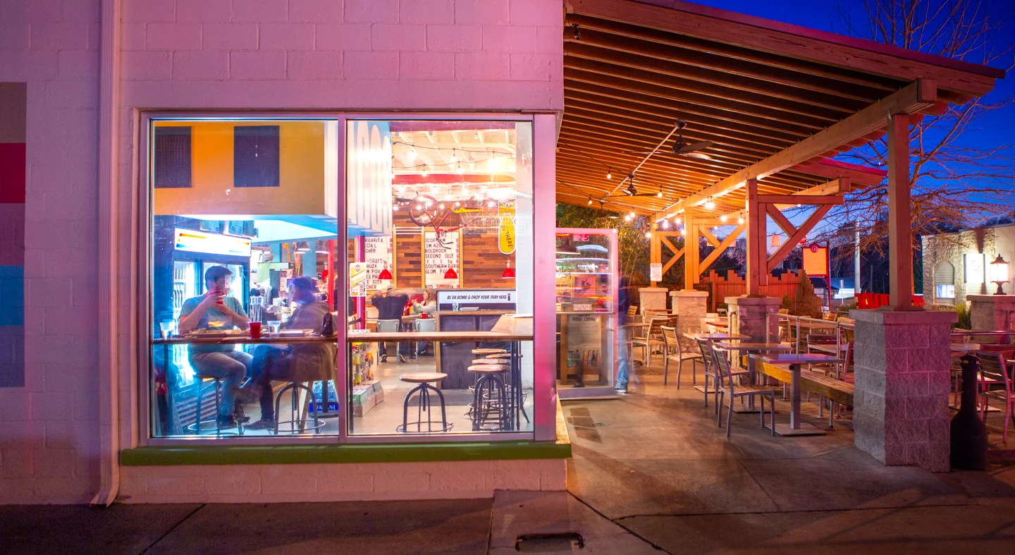 Strange Taco Bar's Patio and Exterior