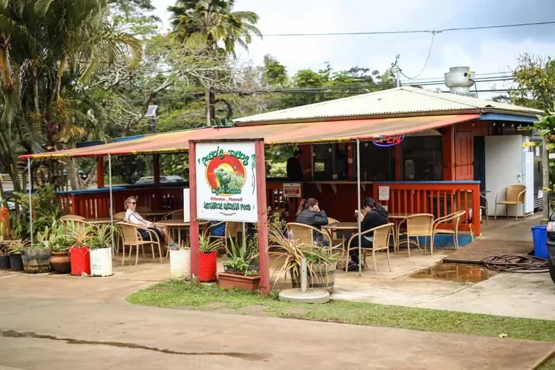 Charming outdoor dining at a casual restaurant