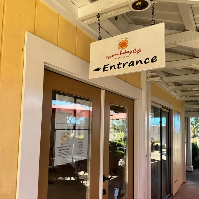 The entrance to the Passion Bakery Cafe